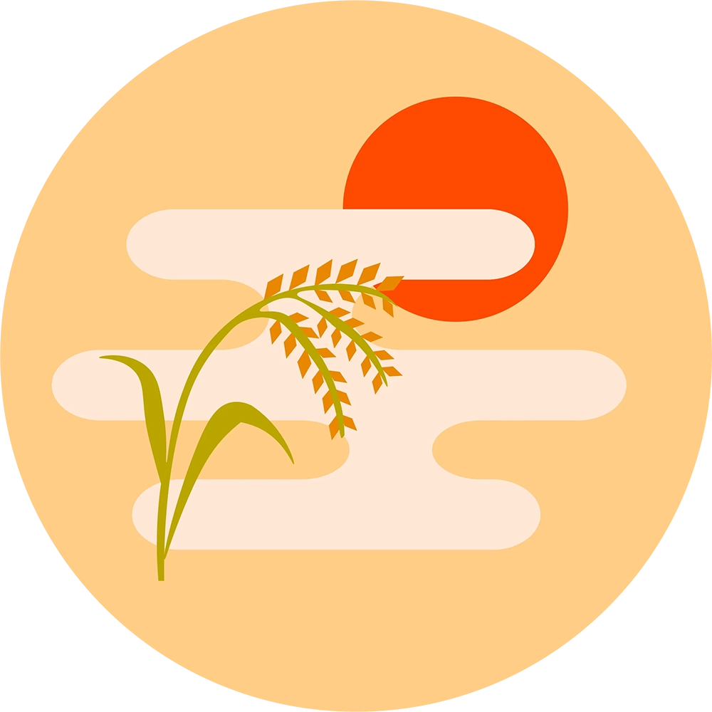 米搗き工房のイラストロゴ